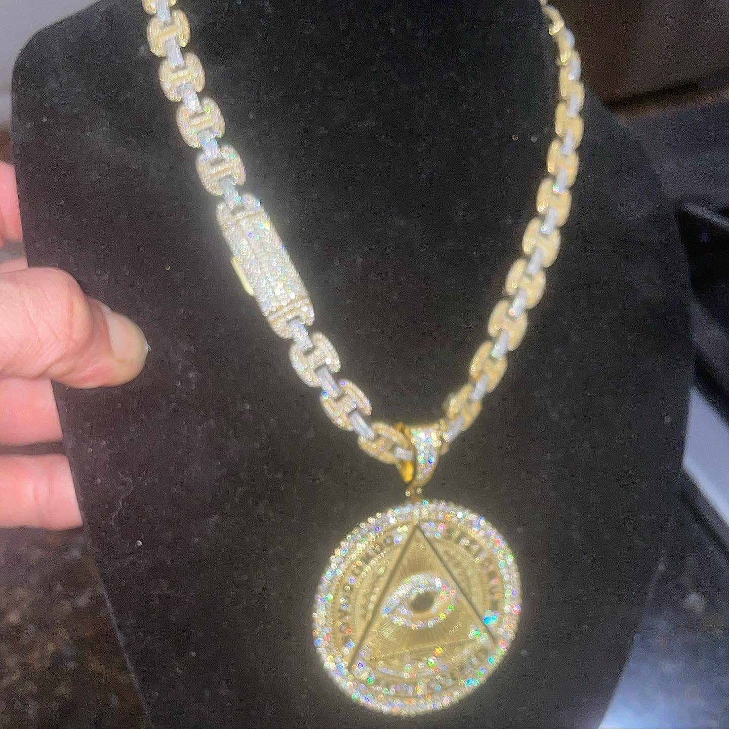 5.80CT VVS1 EYE OF PROVIDENCE MEDALLION