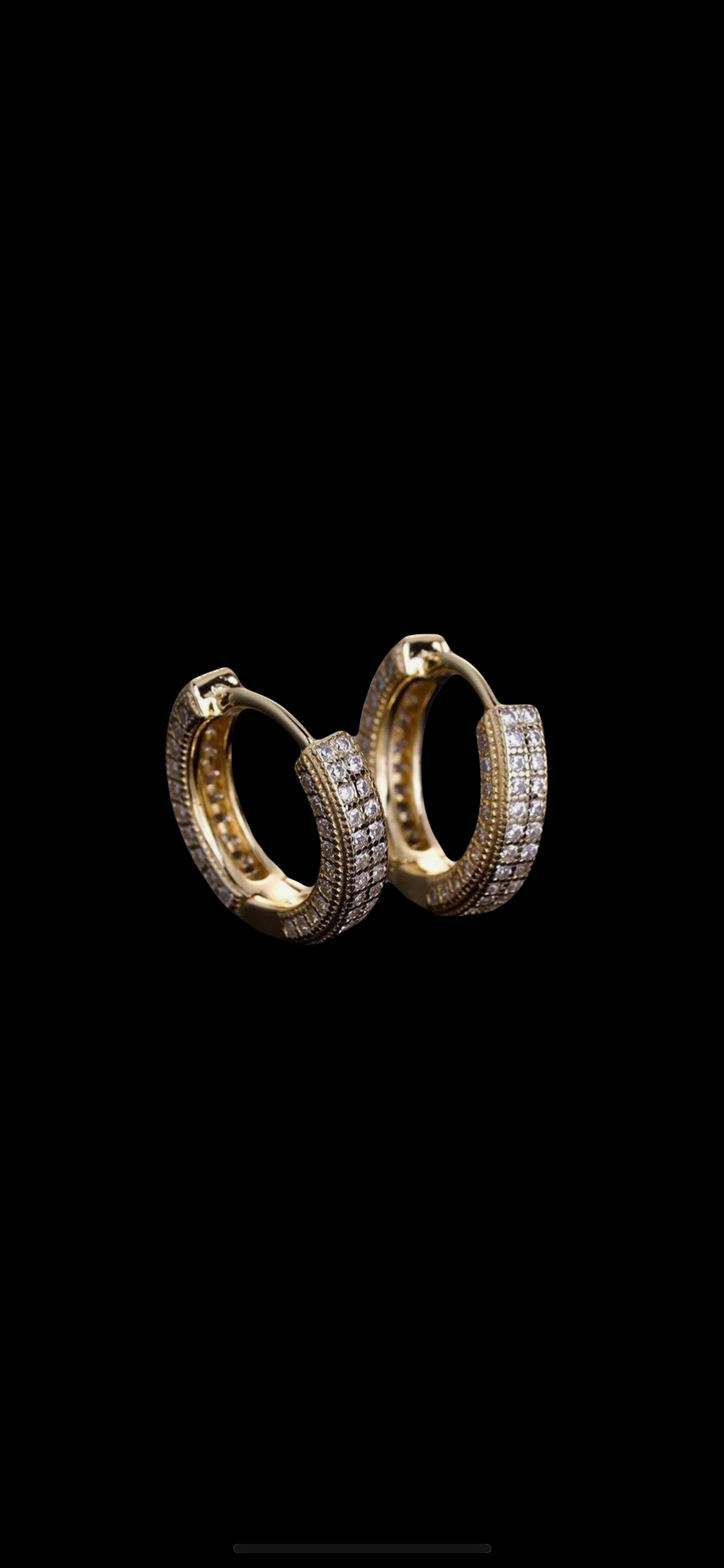 .83CT VVS1 HOOP EARRINGS