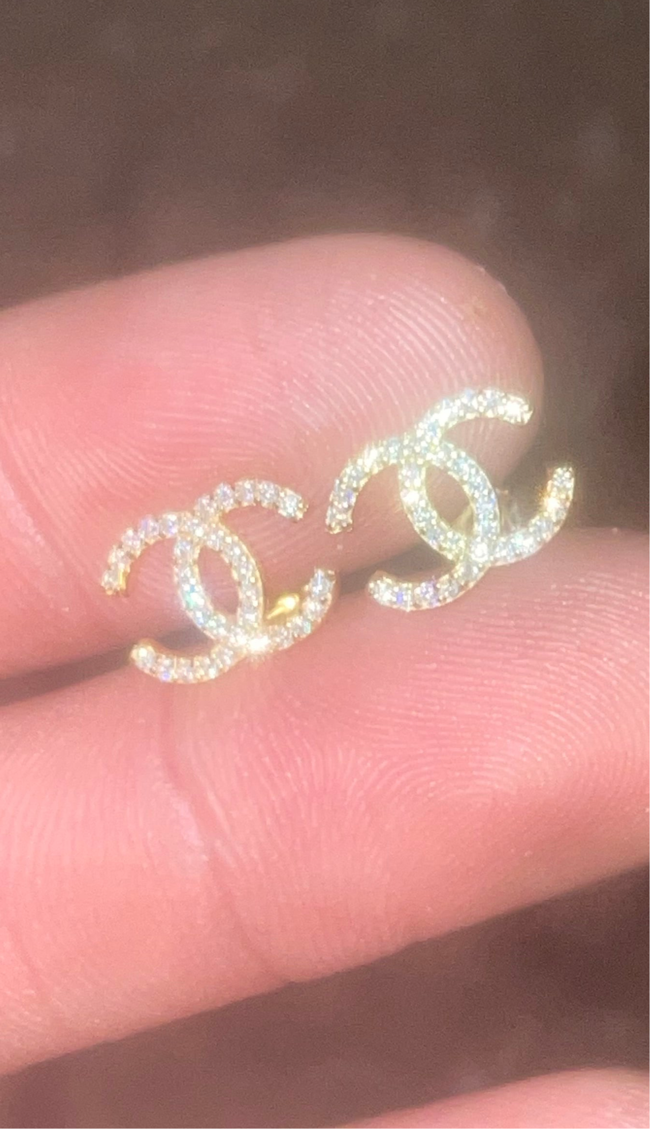 14k CC VVS1 EARRINGS