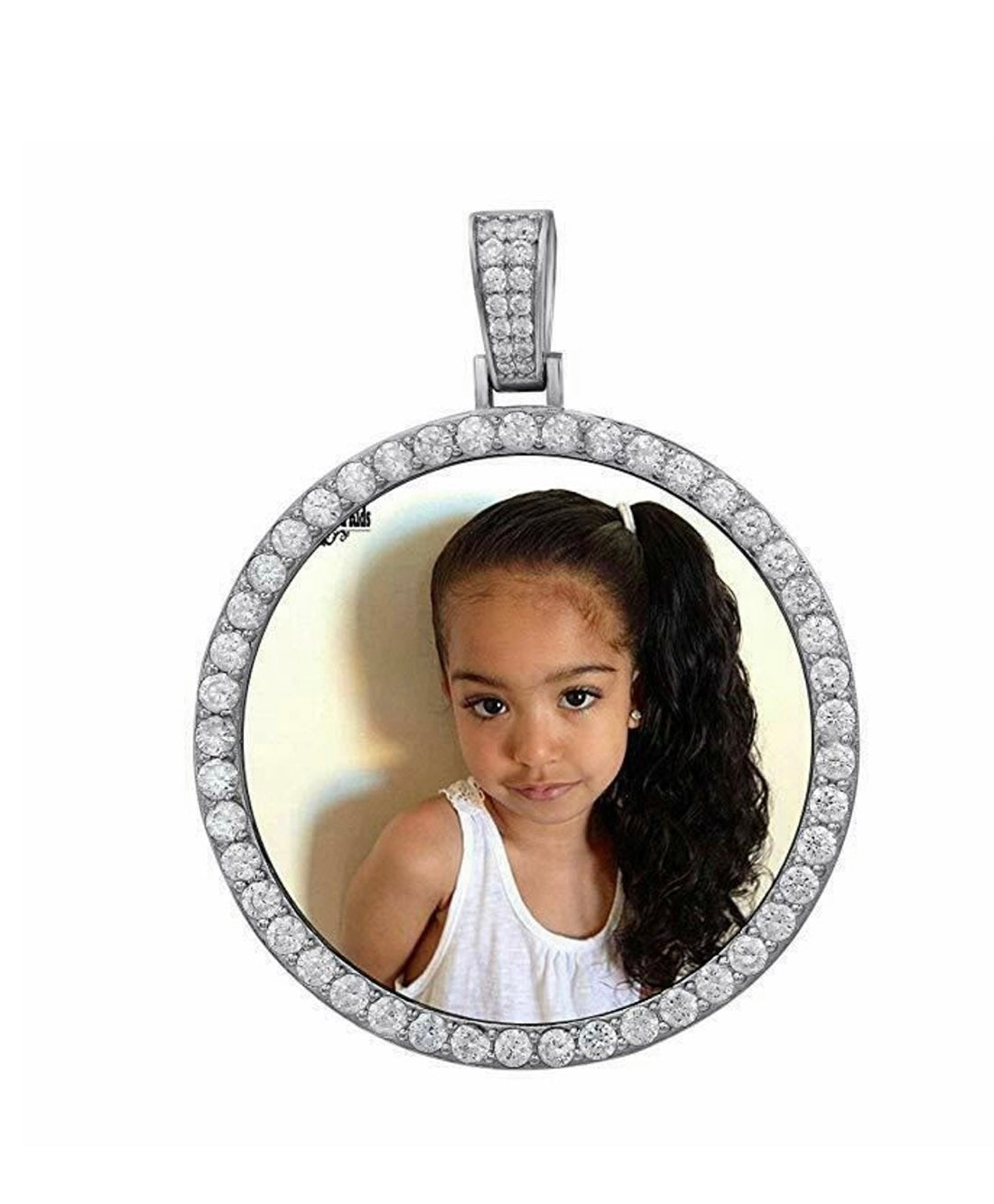 4CT VVS1 CUSTOM PHOTO PENDANT