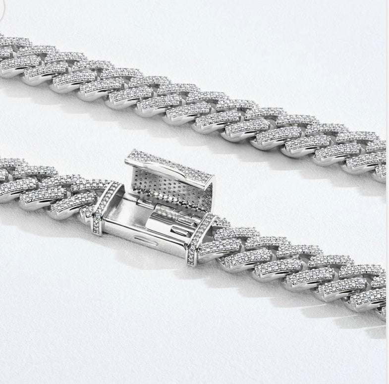 12MM VVS1 PRONG CUBAN LINK