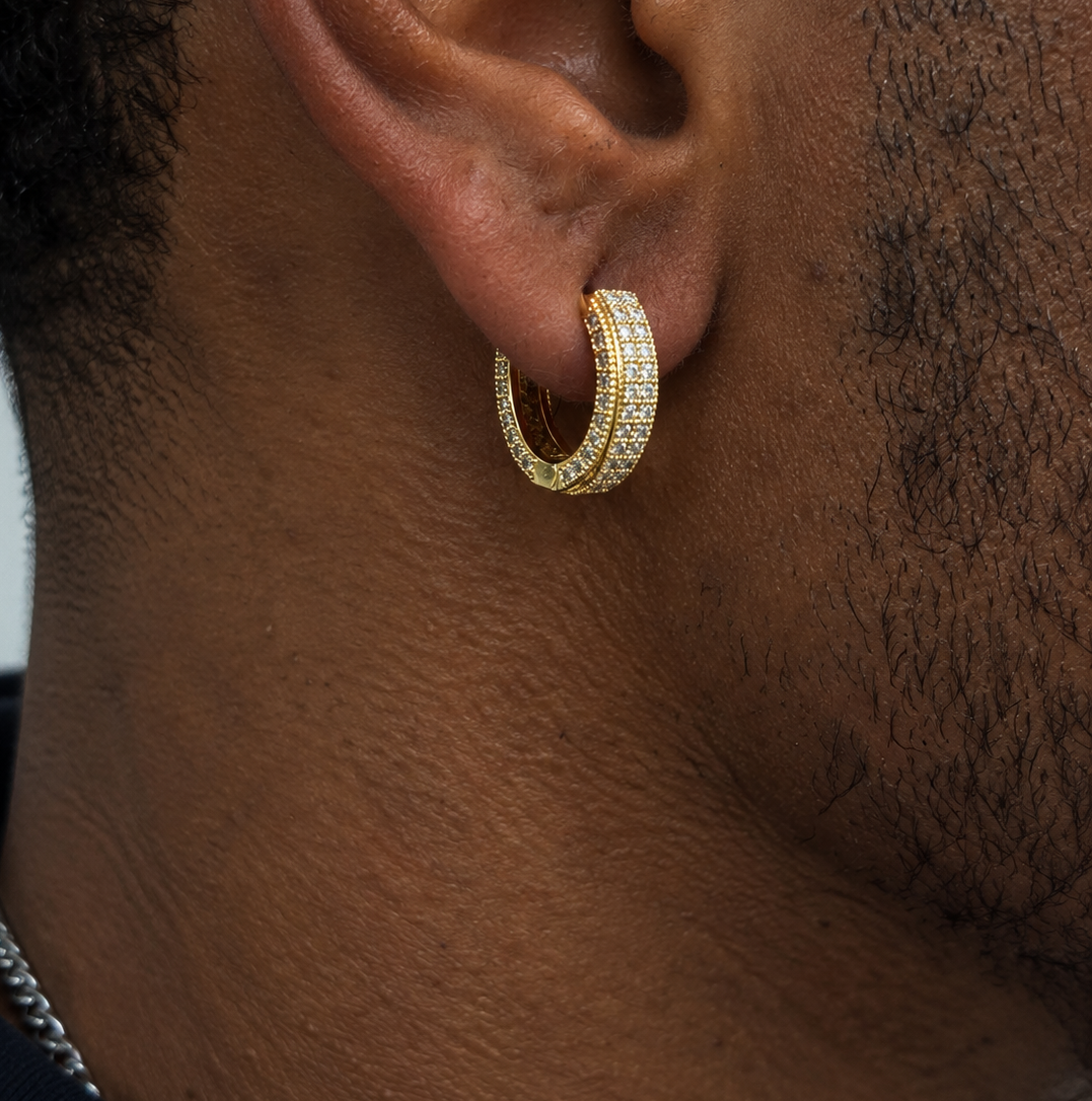 .83CT VVS1 HUGGIE EARRINGS