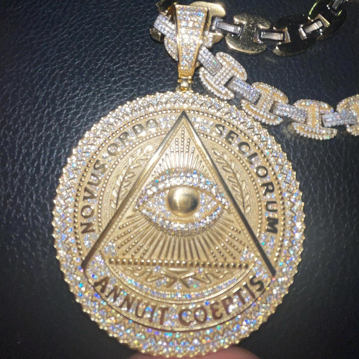 5.80CT EYE OF PROVIDENCE MEDALLION