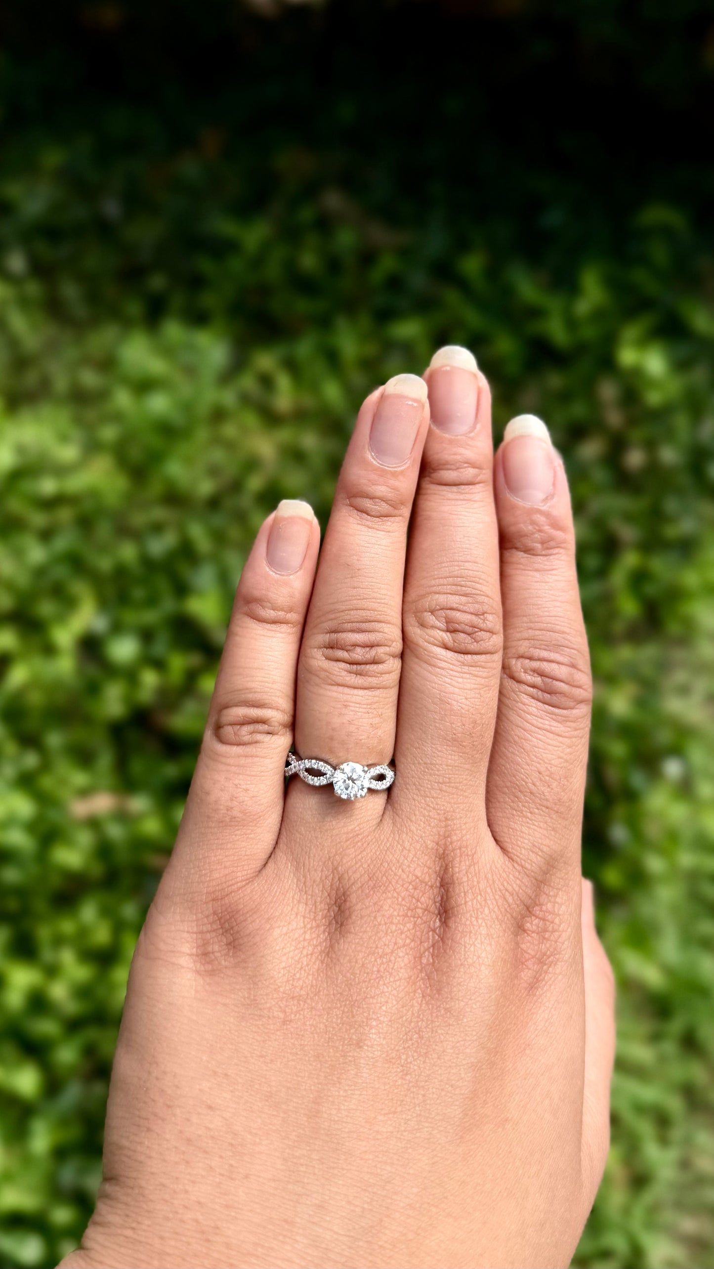 IGI CERTIFIED D COLOR VS1 DIAMOND ENGAGEMENT RING 14K WHITE GOLD