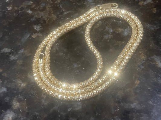 3MM 14K GOLD ICE LINK