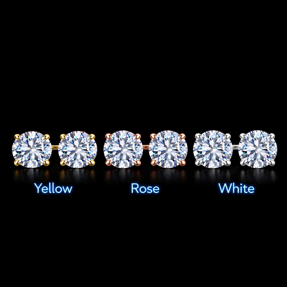 2CT VVS1 SOLITAIRE EARRINGS
