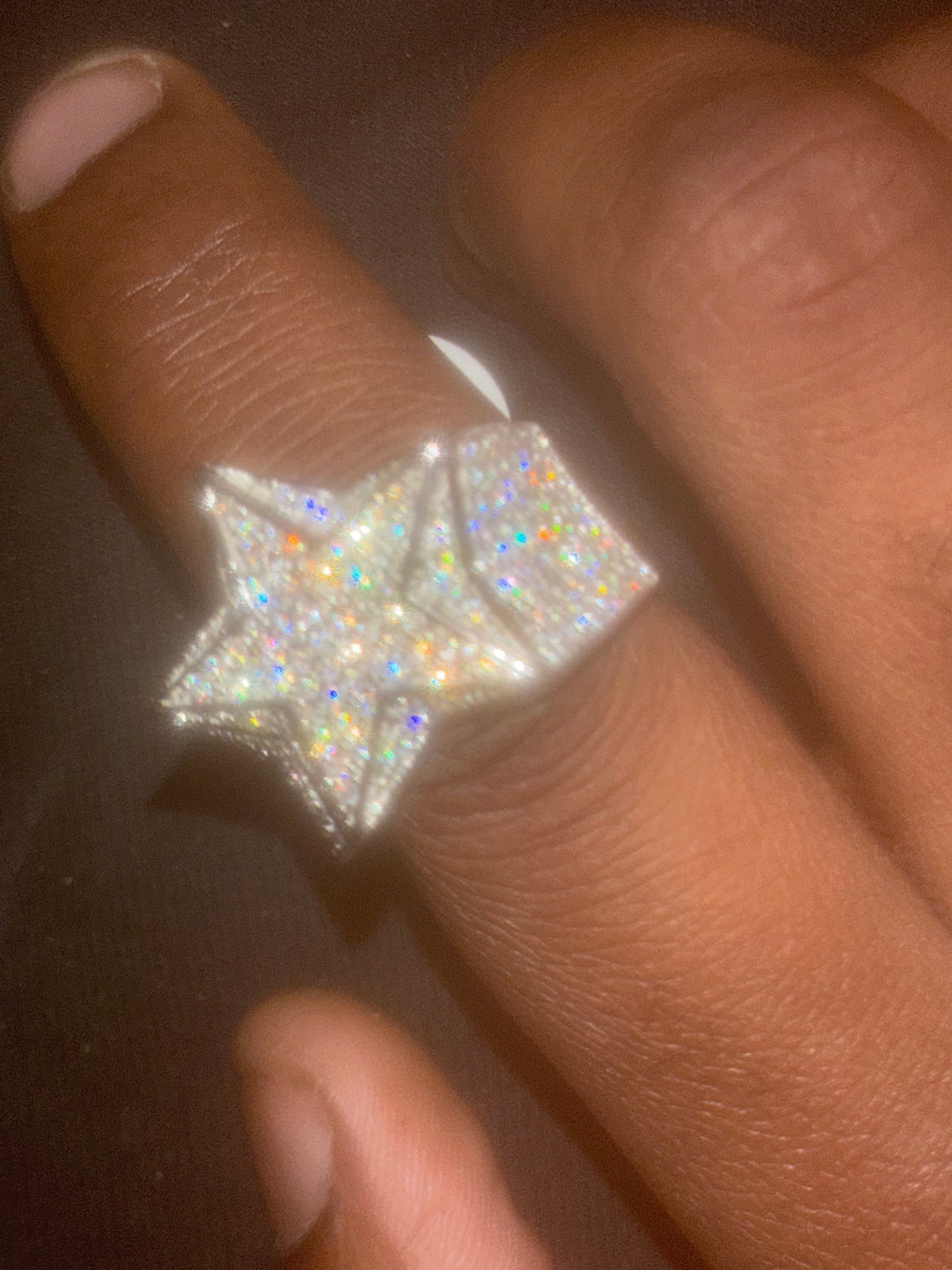 1.6CT VVS 3D CUSTOM STAR RING