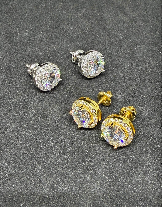 2.3CT VVS1 HALO EARRINGS