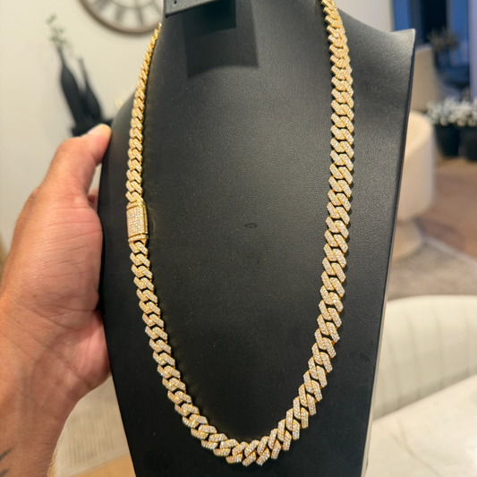 12MM VVS1 PRONG CUBAN LINK
