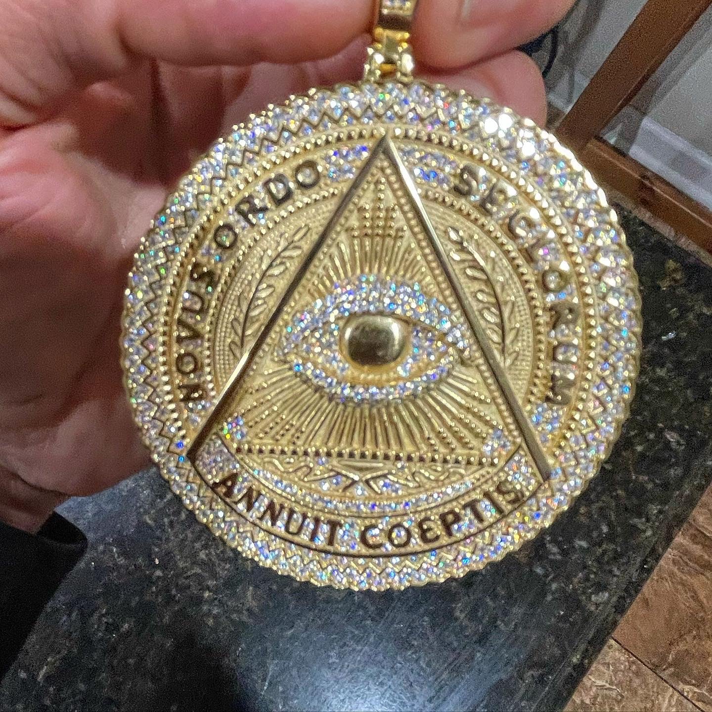 5.80CT EYE OF PROVIDENCE MEDALLION