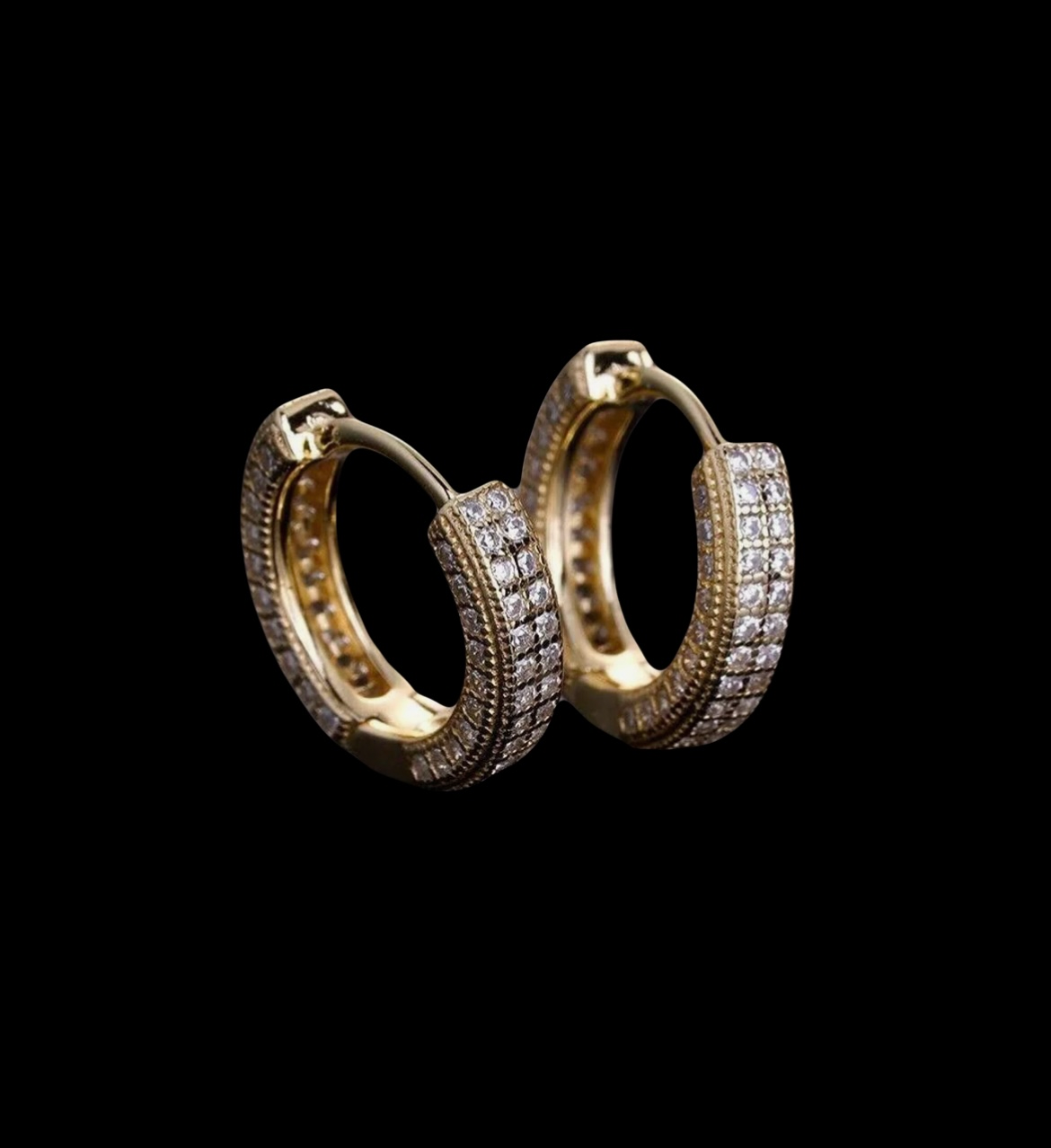 .83CT VVS1 HOOP EARRINGS