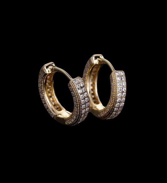 .83CT VVS1 HOOP EARRINGS