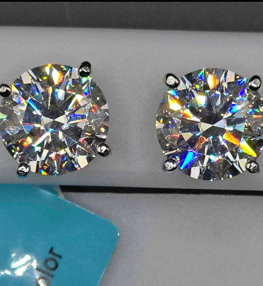 8CT VVS1 SOLITAIRE EARRINGS