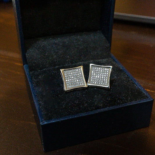 12MM VVS1 .50CT KITE EARRINGS